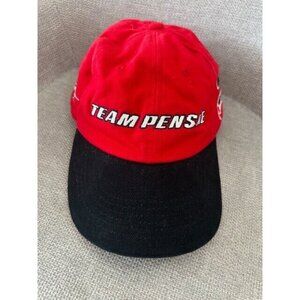 Team Penske 3 6 Stock Car Indy Racing Red Baseball Cap strap back Adjustable
